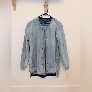 36 point 5 Long Jean Jacket. Purchased from Bohme.